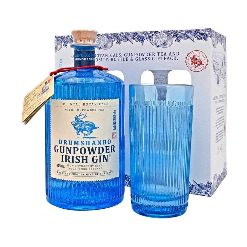 Drumshanbo Gunpowder Irish Gin in der Geschenkverpackung