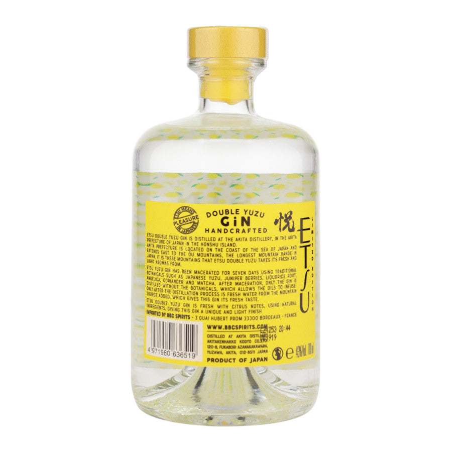 ETSU Gin Double Yuzu (Handcrafted Gin aus Japan)