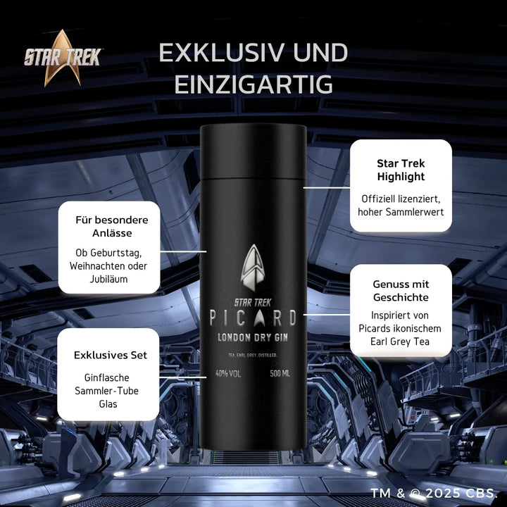 Star Trek Picard Earl Grey Gin Sammlerbox