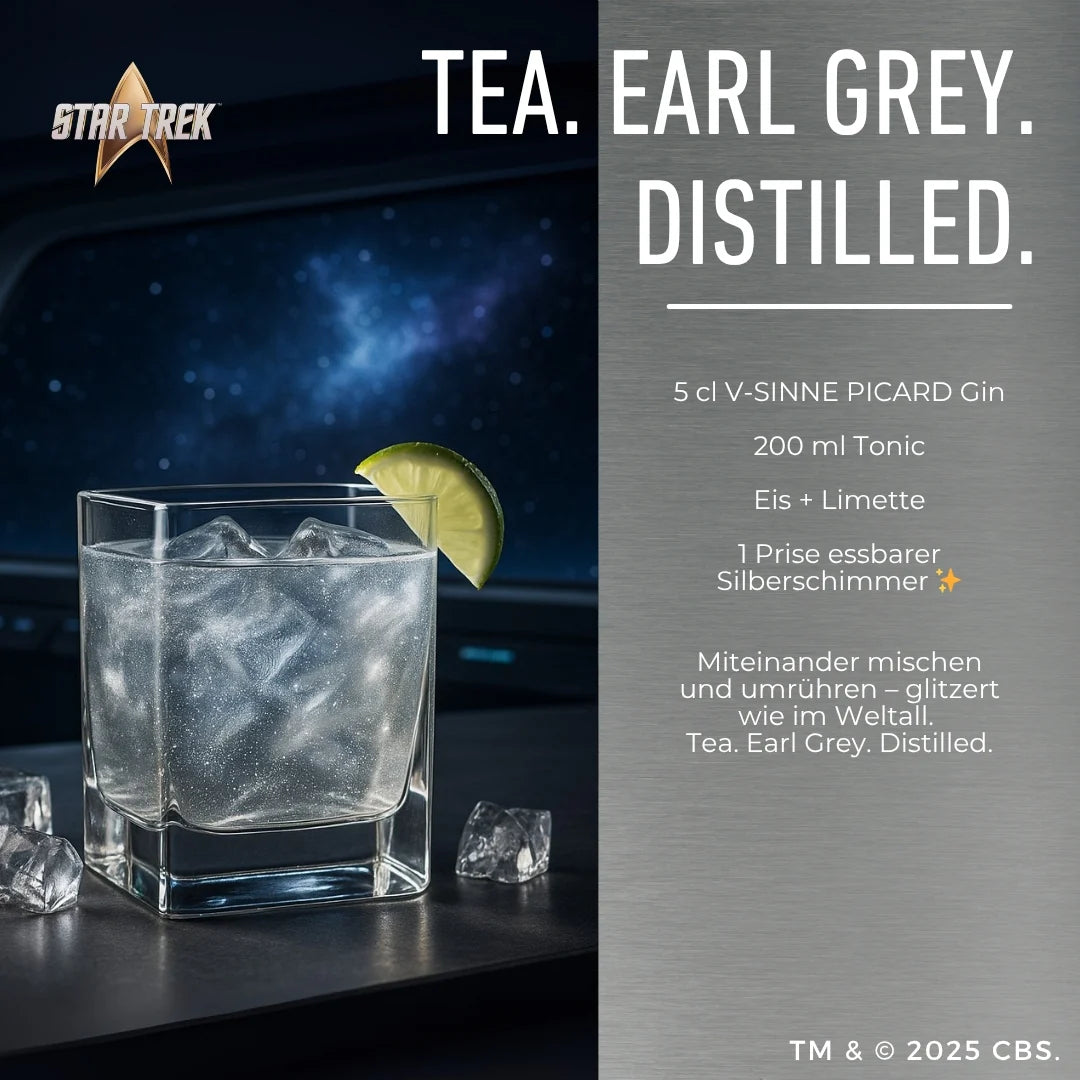 Star Trek Picard Earl Grey Gin Sammlerbox