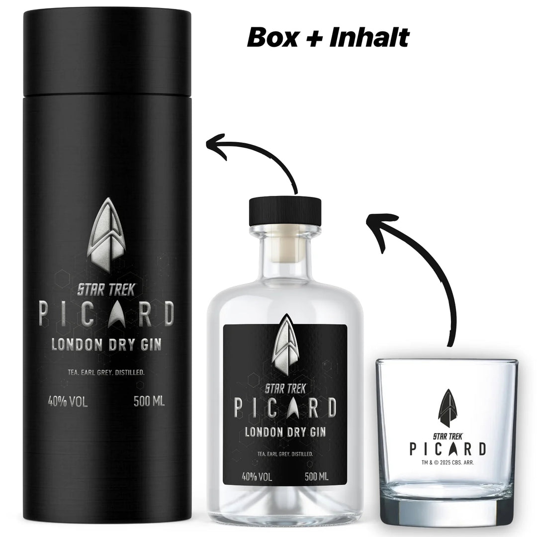 Star Trek Picard Earl Grey Gin Sammlerbox
