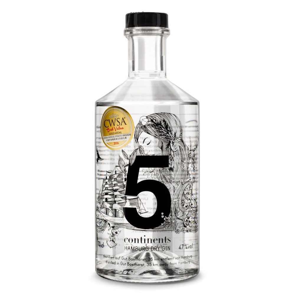 5 Continents Gin Hamburg Bio Dry Gin
